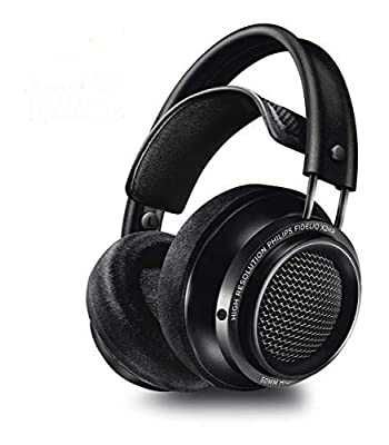 Philips Fidelio X2HR High Resolution Headphones - Superior Sound Quality With Sound Isolation, Comfortable Velvet Cushions, 3.5 And 6.5 Mm Adapters, And 3 M Cable